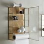 Golden Shelved Wall Cabinet In A Choice Of Sizes, thumbnail 2 of 3