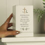Personalised Memorial Cross Wooden Urn, thumbnail 5 of 7