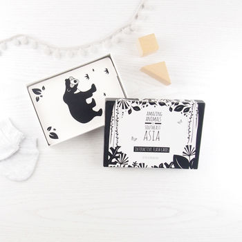 Black And White Baby Flash Cards Asian Animals, 2 of 4
