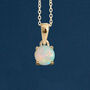 9ct Gold October Birthstone Necklace, thumbnail 1 of 12