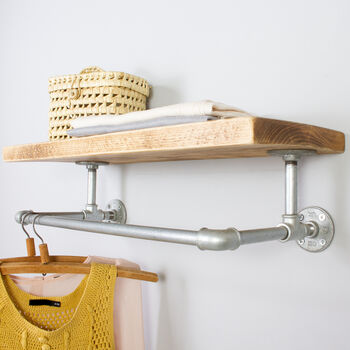 Finchley Industrial Clothes Shelf And Rail, 2 of 10