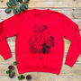 Christmas Turkey And Bear Jumper Unisex, thumbnail 2 of 5