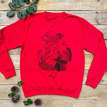 Christmas Turkey And Bear Jumper Unisex, 2 of 5