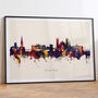 Exeter Skyline Cityscape Black White, thumbnail 6 of 12