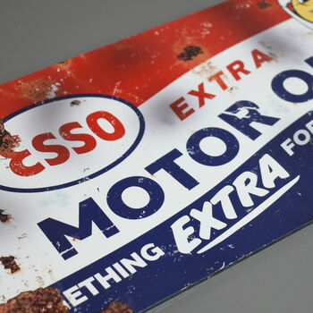 Esso Extra Motor Oil Sign, 3 of 5