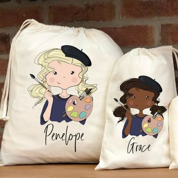 Personalised Painting Party Bags, 2 of 3