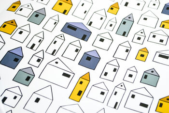 Little Houses Wrapping Paper, 6 of 9