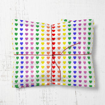 Pride Lgbt Valentines Day Wrapping Paper Roll #609, 2 of 3