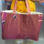 Large Sari Market Tote Bag, Cotton Canvas Lining, thumbnail 8 of 8