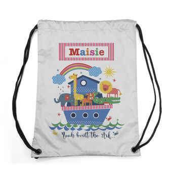 Personalised Children's Noah's Ark Waterproof Swim Bag, 7 of 8