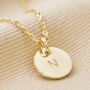 Personalised Initial Disc Charm Necklace, thumbnail 7 of 12