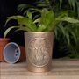 Designer Bronze Terracotta Plant Pot, thumbnail 4 of 5