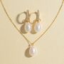 Timeless Pearl Jewellery Set In Sterling Silver And 18k Gold Vermeil, thumbnail 9 of 12