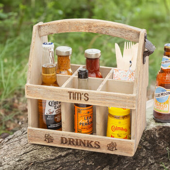 Personalised Drinks Caddy With Bottle Opener, 2 of 10