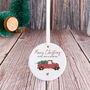 Personalised Merry Christmas Ceramic Ornament For Family, thumbnail 6 of 8