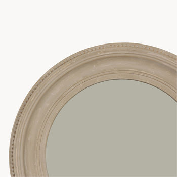 Wilton Grey Round Beaded Mirror, 2 of 3