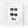 Our Family Print, Personalised A4 Bear, thumbnail 6 of 6