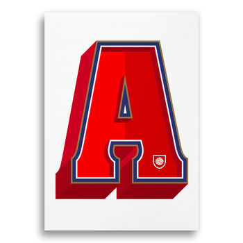 Arsenal, A To Z Football Prints And Posters, 4 of 6