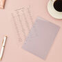 Minimal Transparent Agenda Divider Tabs A5, thumbnail 1 of 3