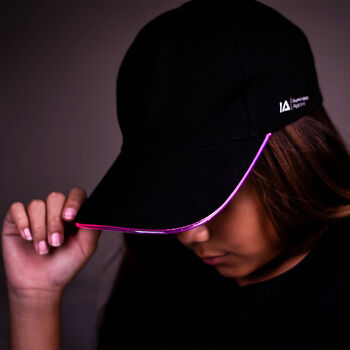Pink LED Light Up Baseball Cap | Fun For Parties, 2 of 6