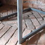 Italian Leather Metal Leg Chair Brown Or Grey, thumbnail 5 of 9