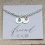 You And Me Birthstone Charm Bracelet, thumbnail 3 of 7