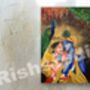 Hand Painted Original Radha Krishna Artwork, thumbnail 5 of 7