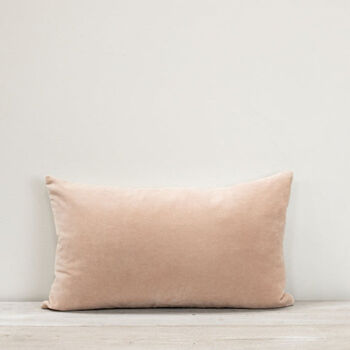 Misi Long Shell Pink Velvet Cushion, 3 of 4