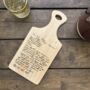 Personalised Hand Written Recipe Paddle Board, thumbnail 5 of 5
