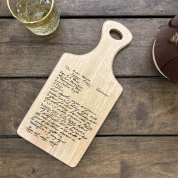 Personalised Hand Written Recipe Paddle Board, 5 of 5