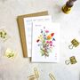 Wildflower Scatter Flat Wedding Invitations, thumbnail 4 of 6