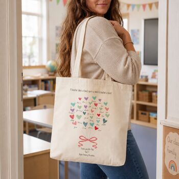 Personalised Teacher Tote Gift Bag, 4 of 7