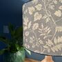 Bellever Mineral Blue Botanical Drum Lampshades, thumbnail 5 of 9