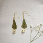 Christmas Tree And Bell Gold Plated Earrings, thumbnail 9 of 12