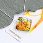 Autumn Memorial Pendant Cremation Ashes Fused In Glass, thumbnail 2 of 11