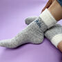 Embroidered Cosy Cuff Socks, thumbnail 1 of 8
