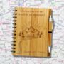 Personalised Eco Bamboo Road Trip Travel Journal, thumbnail 1 of 7