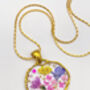 Real Lavender Flowers Pendant Necklace Silver Or Gold, thumbnail 3 of 10