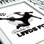 Personalised Girls Football 3D Art Print, thumbnail 3 of 5