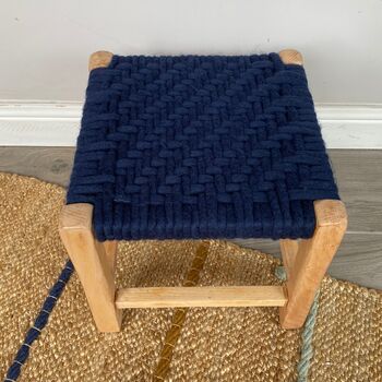 Felted Merino Wool Woven Stools, 10 of 12