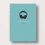 Personalised Music Lover's Journal Or Notebook, thumbnail 10 of 10
