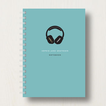Personalised Music Lover's Journal Or Notebook, 10 of 10