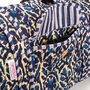 Serendipity Cotton Duffel Bag Indigo Ikat, thumbnail 2 of 5