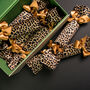 Six Leopard Print Reusable Crackers With Snaps, thumbnail 6 of 7