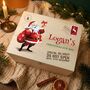 Personalised Cartoon Santa Christmas Eve Box Five Sizes, thumbnail 1 of 12
