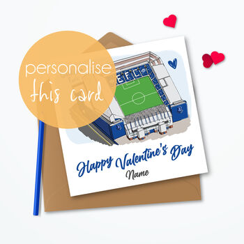 Valentines Everton Fc Personalised Card, 2 of 6