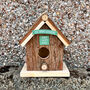 Bark Wooden Bird House Gift For Gardeners, thumbnail 1 of 7