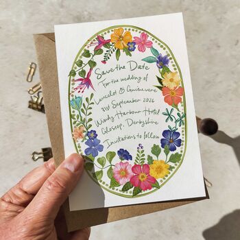 Whimsical Floral Garden Wedding Invitation Suite, 2 of 11