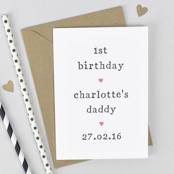 Personalised '1st Birthday As' Card, 2 of 3