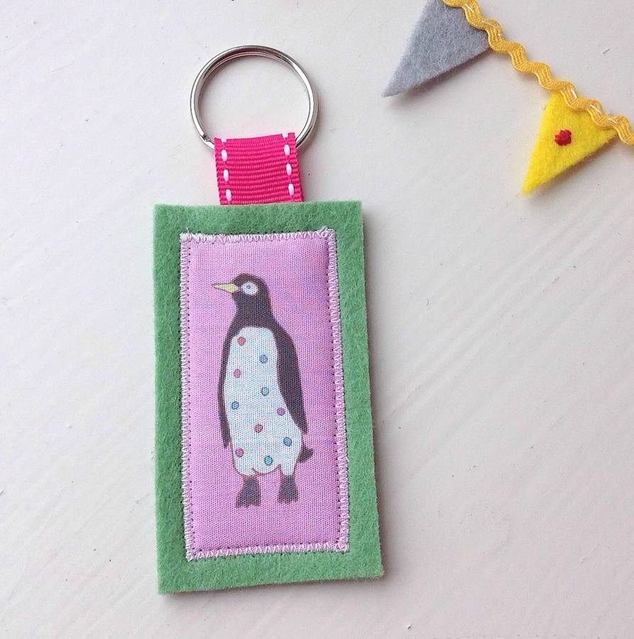 soft penguin keyring